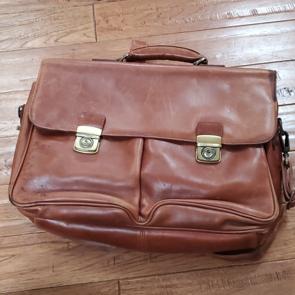 Wilsons leather vintage alla moda bellezza portfolio briefcase